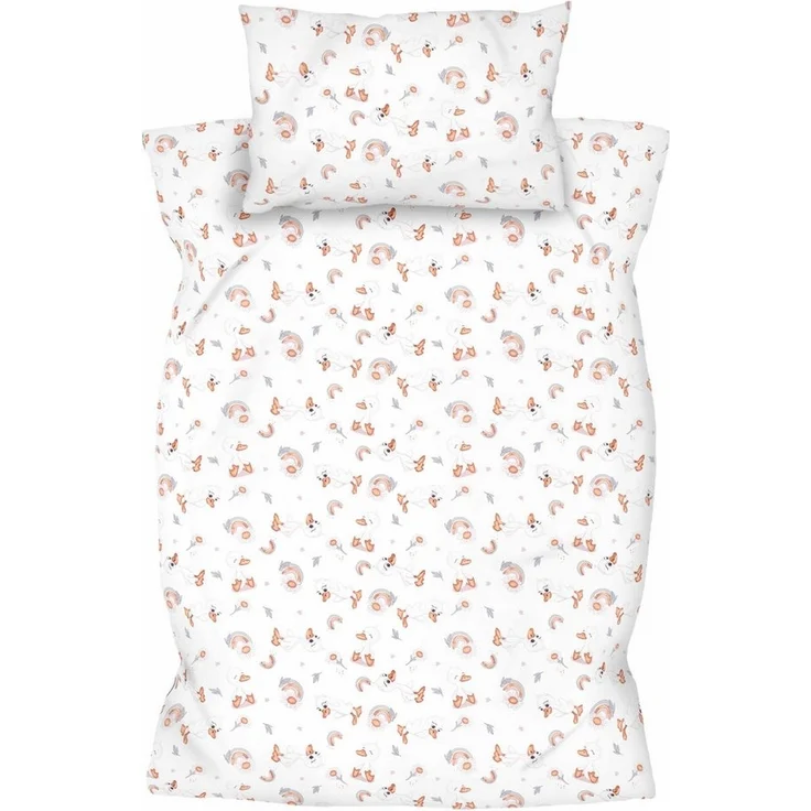 Amilian Kinderbettwäsche 100x135 - Bettwäsche Kinder - Kopfkissenbezug 40x60 cm Babybettwäsche, 2 teilig, 100% Baumwolle, für Mädchen und Jungen – Bild 1
