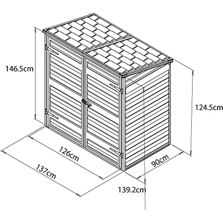 Palram - Canopia Aluminium Gerätebox Voyager | – Bild 3
