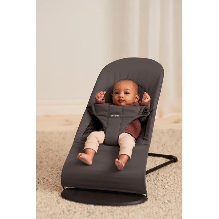 BabyBjörn 'Balance Soft Jersey' Wippe, gewebt dunkelgrau, 56 x 39 x 79 cm – Bild 3