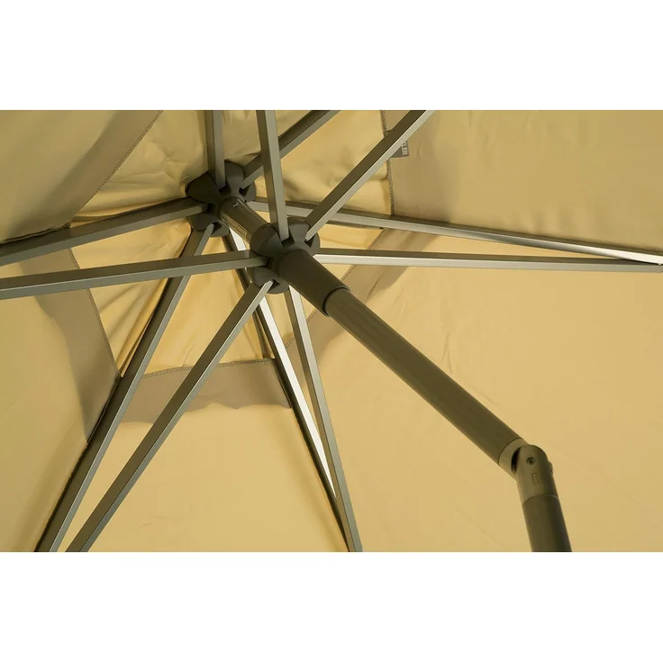Kettler 'EASY PUSH' Schirm, Aluminium, silber / taupe, Ø 300 cm – Bild 2