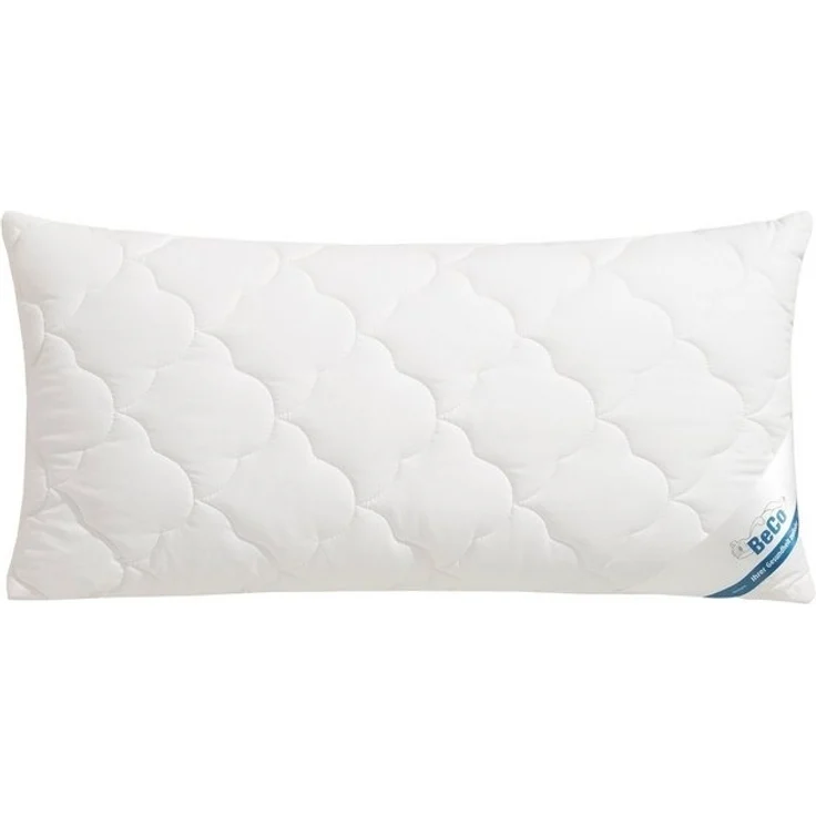 Beco Kopfkissen EcoWell, Füllung: Polyester, Bezug: Bio-Baumwolle oder nachhaltiger Microfaser-Feinbatist samtweich, Rückenschläfer, Seitenschläfer, Kissen in den Größen 40x80 cm und 80x80 cm erhältlich! – Bild 4
