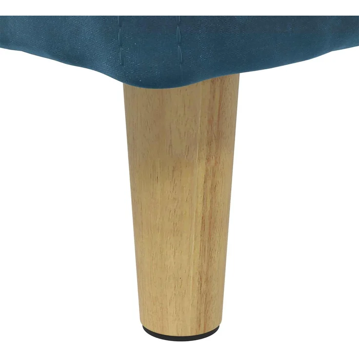 vidaXL Ottoman mit Stauraum Blau 40 x 40 x 45 cm Samt 876809 – Bild 8