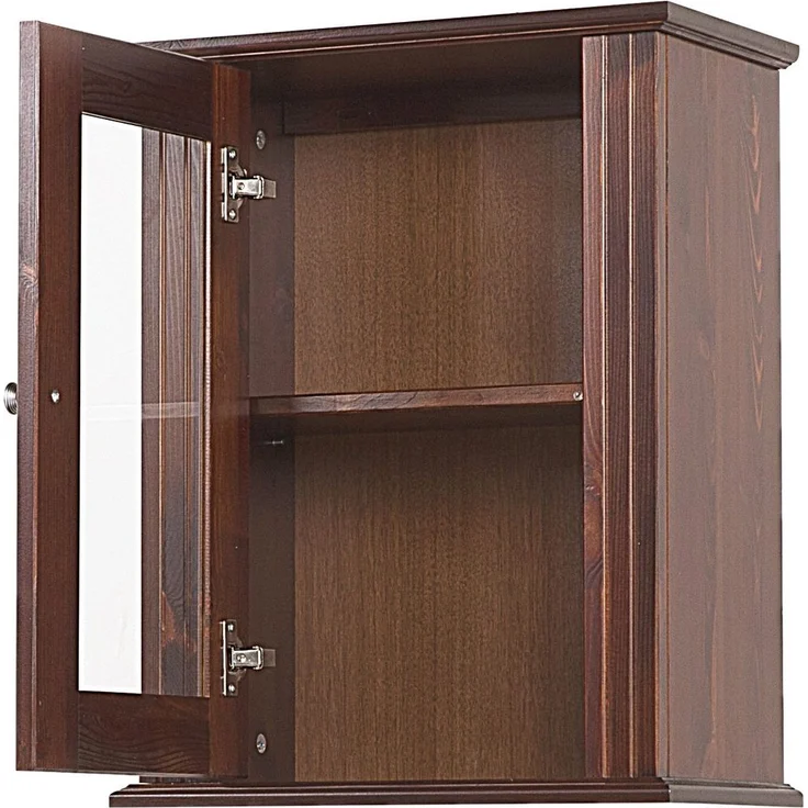 Landhaus Badmöbel Hängeschrank AVEIRO-56, Pinie Massivholz braun, B/H/T ca. 46/57/25 cm – Bild 2