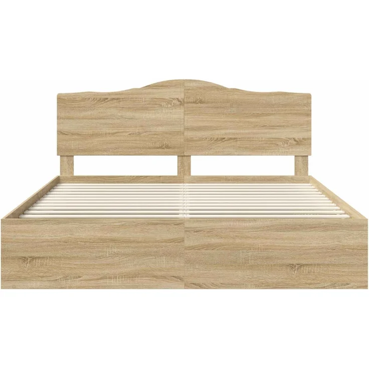 vidaXL Bettrahmen Sonoma 200 x 200 cm Massives Kiefernholz 3413265 – Bild 6