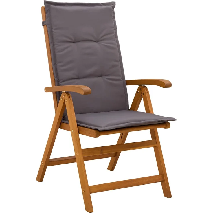 vidaXL 5-teiliges Garten-Esszimmer-Set 4-Sitzer Anthrazit 3434597 – Bild 4