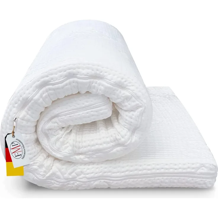 FMP Matratzenmanufaktur 'Comfort Matratzenauflage Topper', RG 55, Viscose-Memoryschaum, 80 x 200 x 8 cm