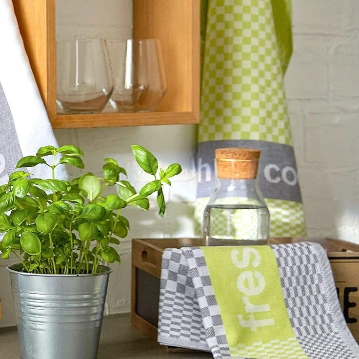 Dyckhoff Geschirrtuch Fresh & Cool, Maße je Tuch ca. 50x70 cm, (Set, 3-tlg), mit drei verschiedenen Motiven – Bild 5