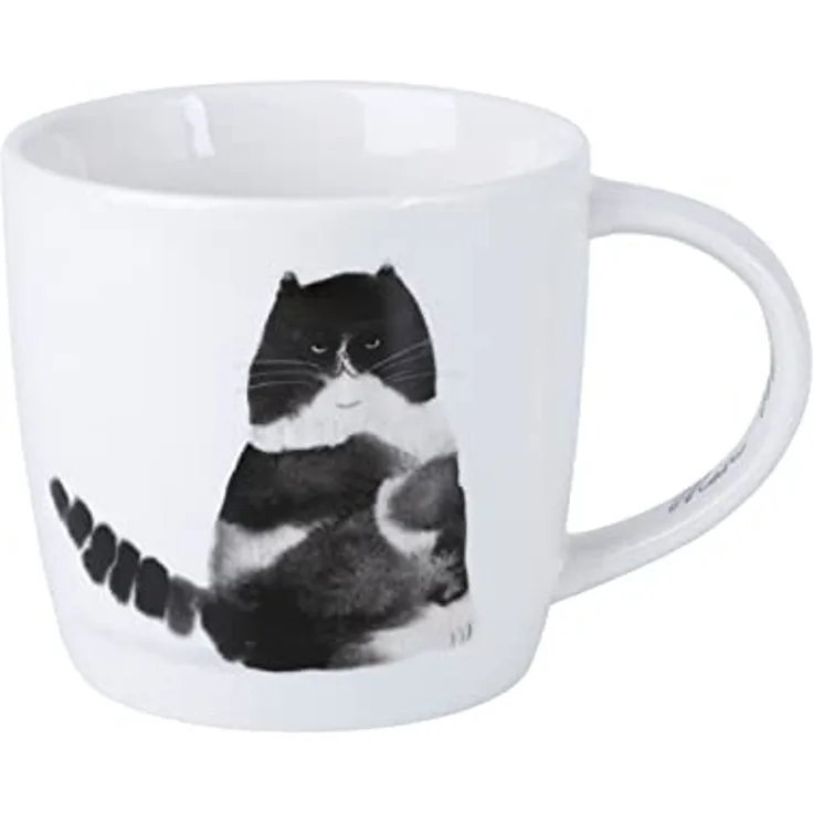 Maxwell & Williams DX1223 Becher 400 ml FELINE FRIENDS Grumpy Cat, Porzellan, in Geschenkbox