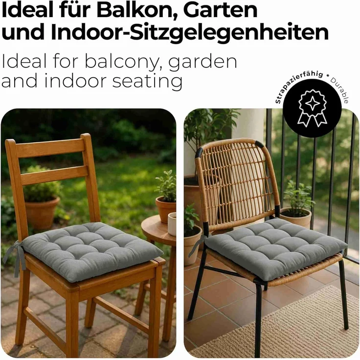etérea Himmlische Qualität Sitzkissen etérea Sitzkissen Stuhlkissen Basic Auflage und – Bild 5