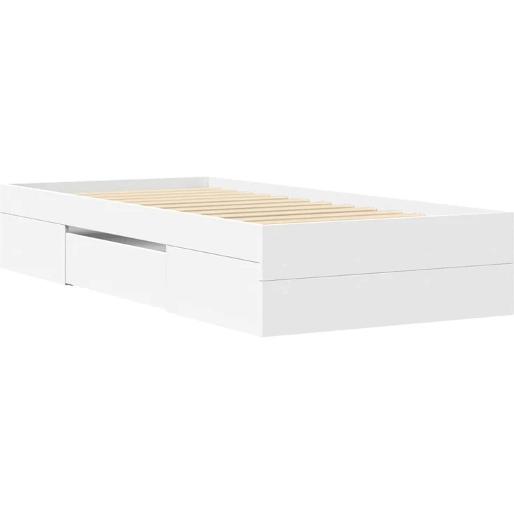 vidaXL Bettgestell Weiß 90x190 cm Holzwerkstoff 3295520 – Bild 7