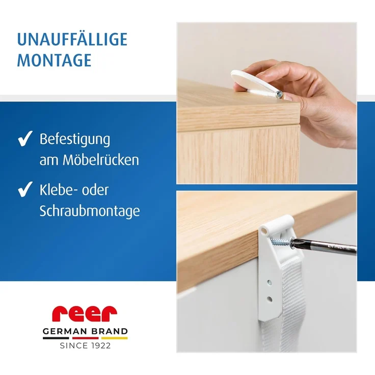 Reer Kippsicherung weiß, 2 Stück – Bild 5