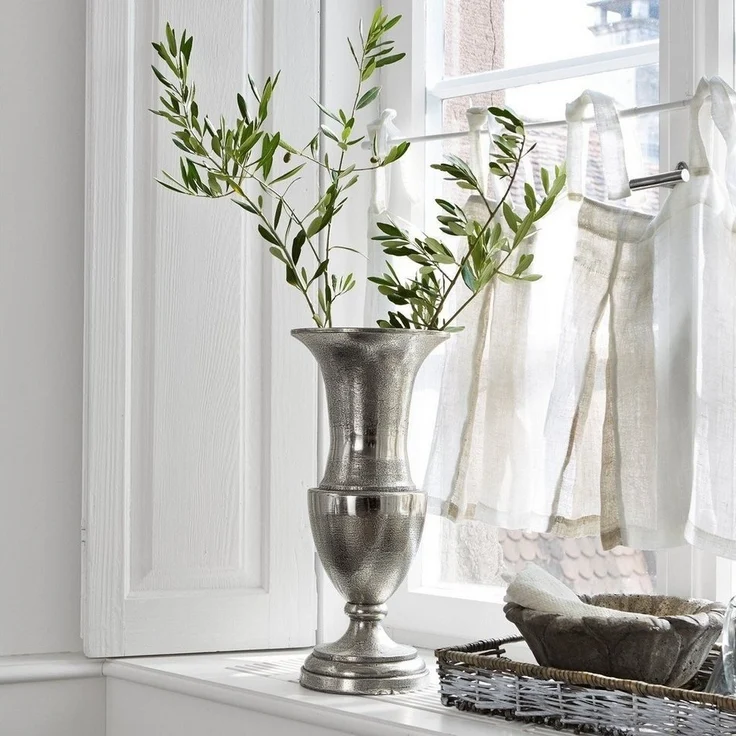 Mirabeau Tischvase Vase Gilberta antiksilber – Bild 3
