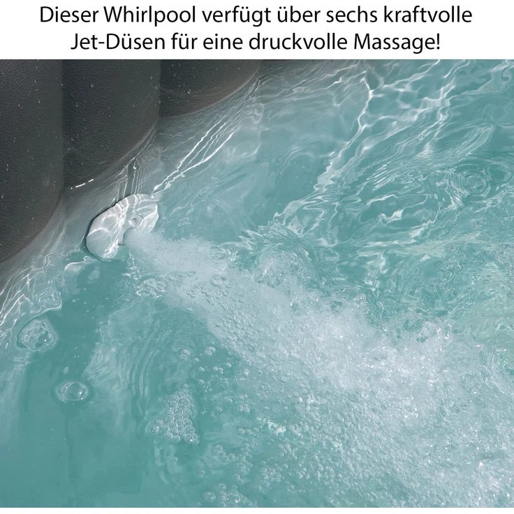 Intex 'PureSPA – Jet + Bubble Deluxe' Whirlpool, für 6 Personen, 211x211x71 cm – Bild 6