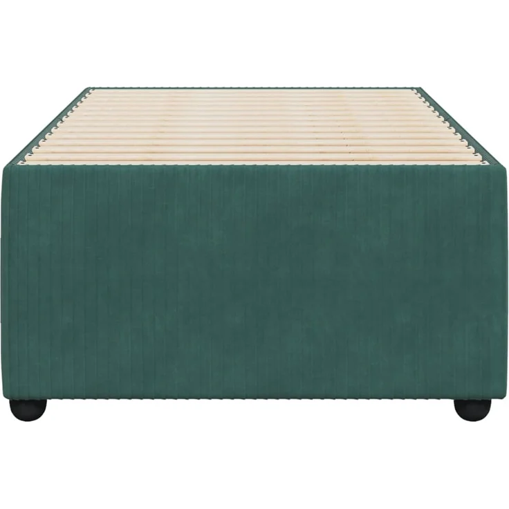vidaXL Bettgestell ohne Matratze Dunkelgrün 100x200 cm Samt 3284991 – Bild 4