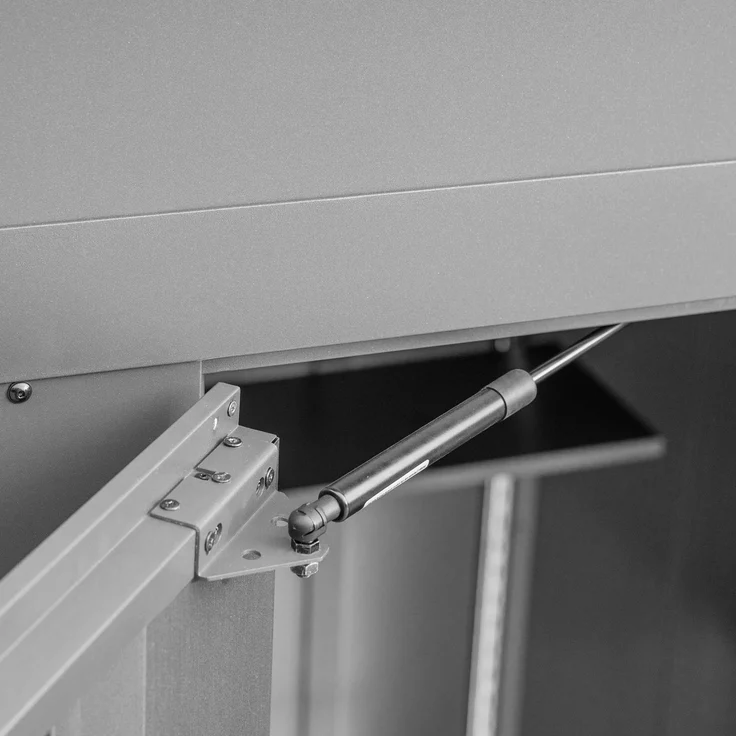 GFP PrimeyardGerätehaus Metall Gartenhaus 228 x 180 x 231 cm Geräteschuppen Pultdach anthrazit – Bild 10