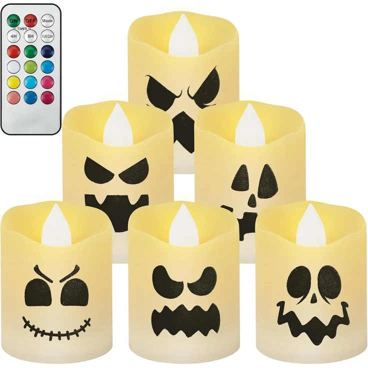 ABC 6-teiliges Weihnachtsdekoration-Set, für Weihnachten, für Halloween, mehrfarbig, Polyester, 10 x 26 x 18 cm – Bild 1