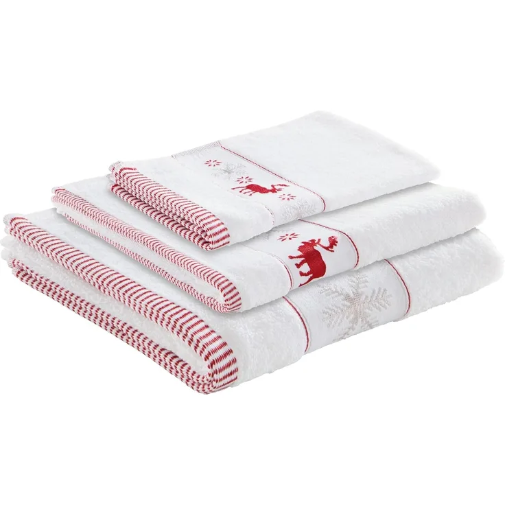 Erwin Müller Handtücher Frottier-Set 3-tlg, (3-St), Motiv: Elch