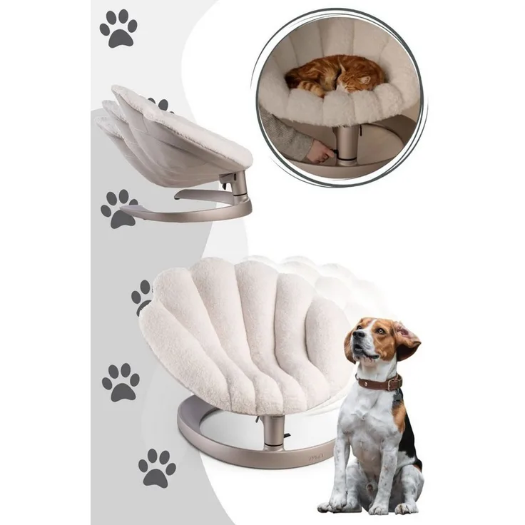 Tavo Tierbett Shell Latte - Haustierbett