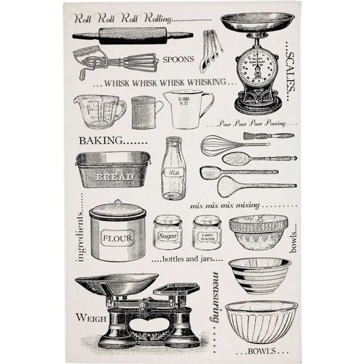 Ulster Weavers Geschirrtuch Baking, (Set, 1-tlg, 1-teilig), 100% Baumwolle 48x74cm Blumen Küchentuch – Bild 2