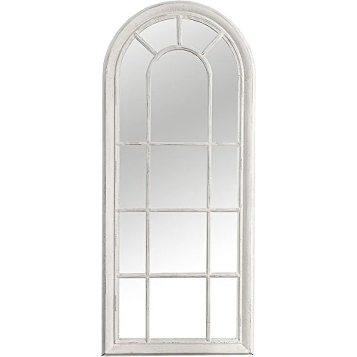 riess-ambiente Wandspiegel CASTILLO 140cm creme (Einzelartikel, 1-St), Wohnzimmer · halbrund · Holz · mit Rahmen · groß · Deko