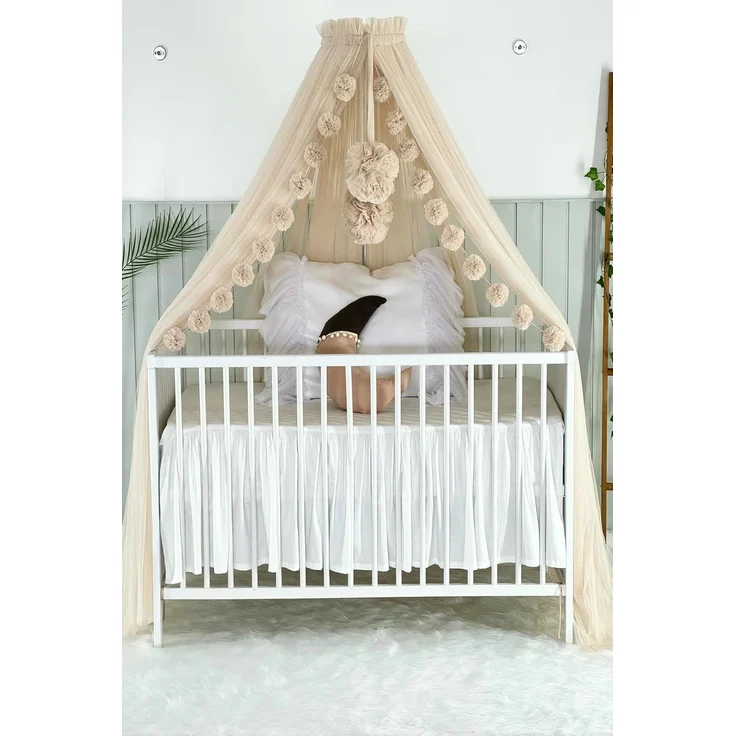 Baby Fancyroom Betthimmel Betthimmel aus 12 Meter Tüll aus 1. Klasse für Kinderbett Gitterbett, Himmel für Babybett Kinderbett – Bild 1