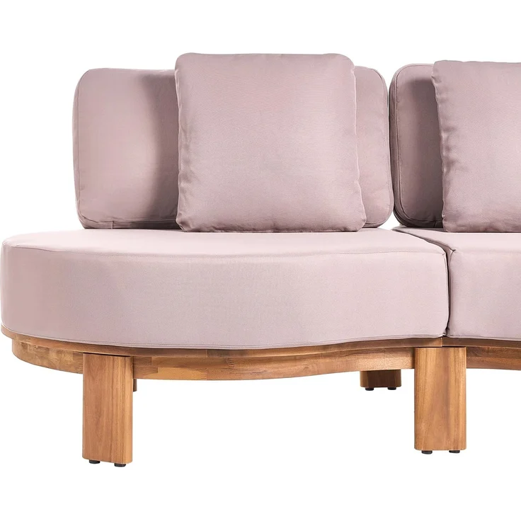 Gartensofa 3-Sitzer ARZELLO Akazienholz Hellbraun – Bild 6
