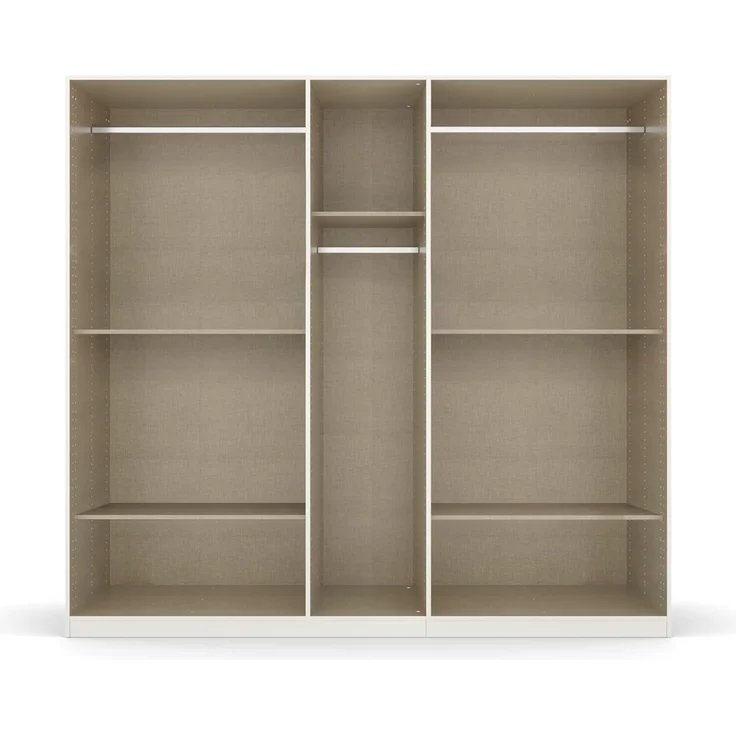 rauch Drehtürenschrank Kleiderschrank Schrank Garderobe Wäscheschrank TICAO (Schubladen in der Höhe variabel positionierbar) mit 2 geräumigen Schubladen, viel Stauraum MADE IN GERMANY – Bild 8