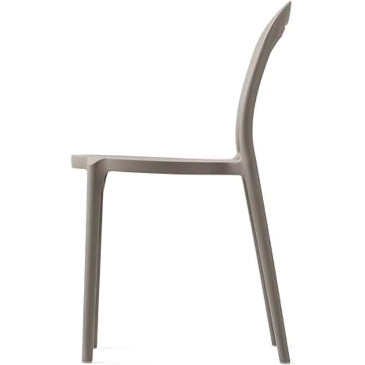 Connubia, 2 Stühle Kaffee Polypropylen Taupe matt – Bild 4