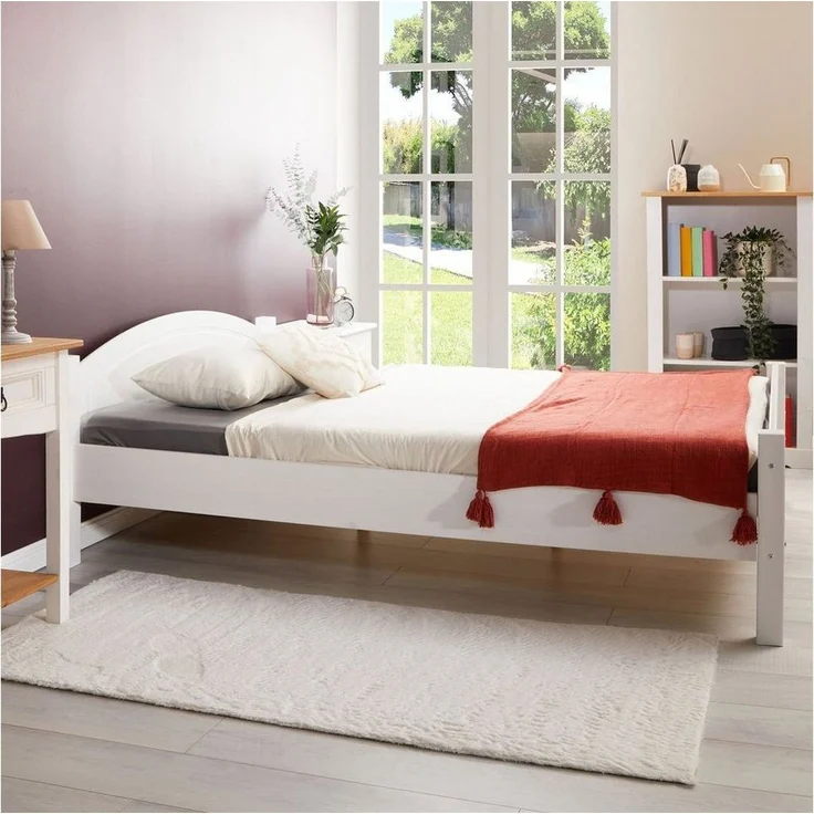 IDIMEX Massivholzbett FLIMS, Massivholzbett Bettgestell Landhausbett Doppelbett Einzelbett Kiefer – Bild 1