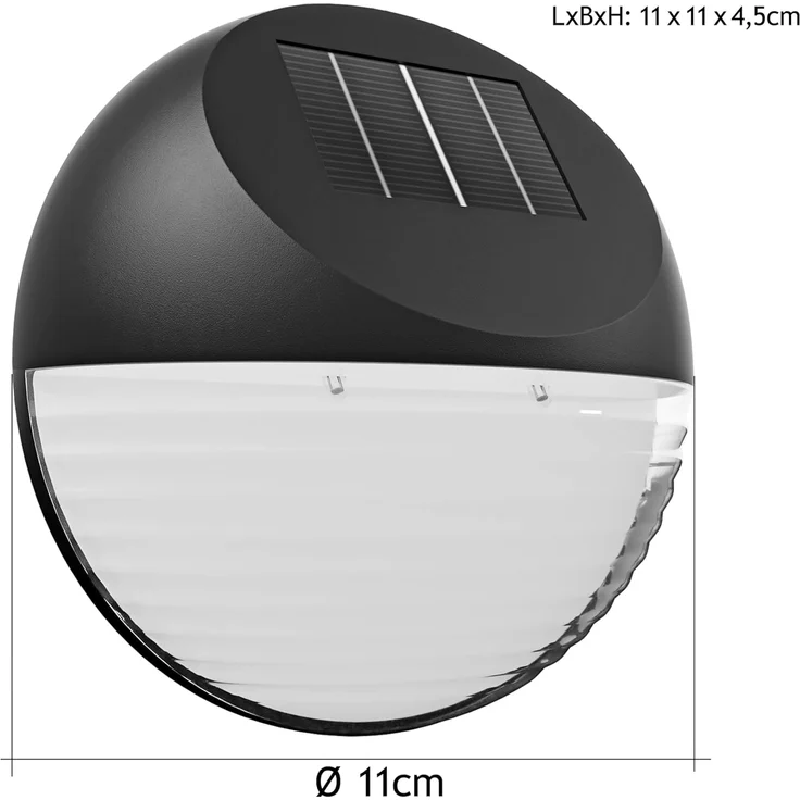 monzana LED Solarleuchte, Solarlampe, 6er Set Solarlampe Außen IP65 Hängend Garten Balkon Außenleuchte Zaun – Bild 8