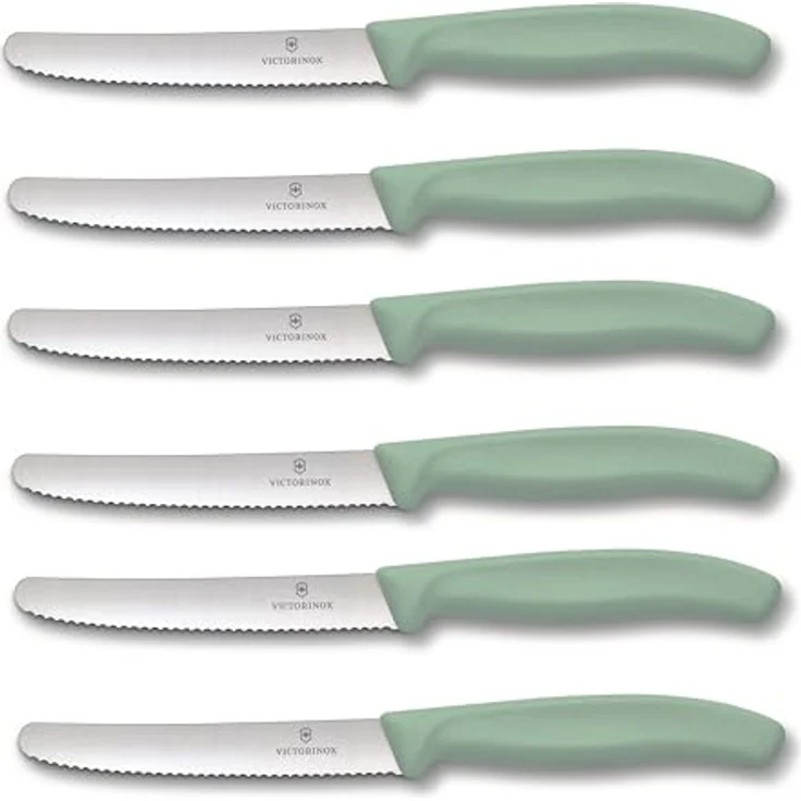 Victorinox | Tafelmesser Swiss Classic | 6 Stück | Hellgrün | Swiss Made | ideal auch als Frühstücksmesser – Bild 2