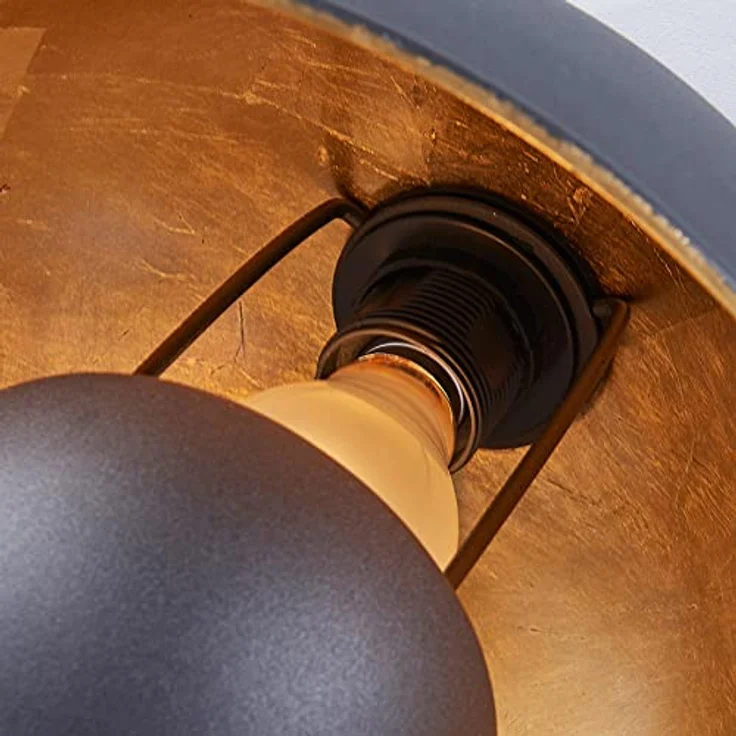 Lindby Deckenleuchten Lya, Metall, Schwarz IP20, 1x60 W – Bild 5