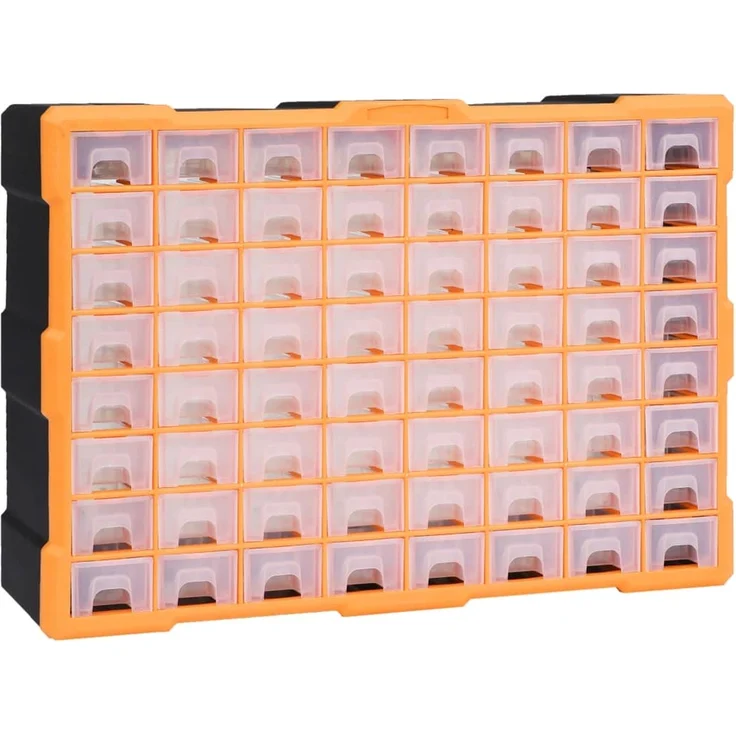 vidaXL Multi-Schubladen-Organizer mit 64 Schubladen 52x16x37,5 cm 147579 – Bild 1