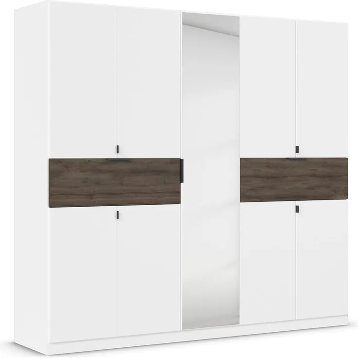 rauch Drehtürenschrank Kleiderschrank Schrank Garderobe Wäscheschrank TICAO mit 2 Schubladen die in der Höhe variabel positioniert werden können MADE IN GERMANY