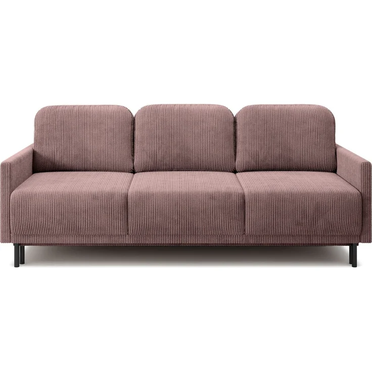 Selsey 'Hamiel' 3-Sitzer Sofa mit Schlaffunktion und Bettkasten, Cord, Lila – Bild 6