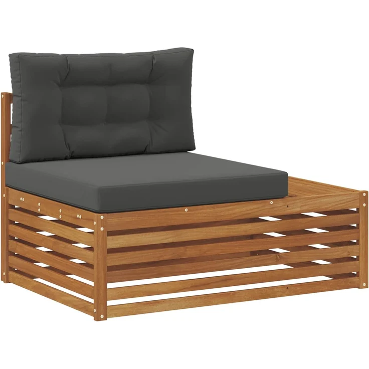 vidaXL Outdoor-Sofagarnitur 6 stk. 4-Sitzer Natur und Anthrazit 3374097 – Bild 6