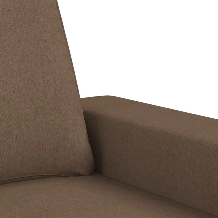 vidaXL Sessel mit Hocker Braun 60 cm Stoff 3201146 – Bild 6