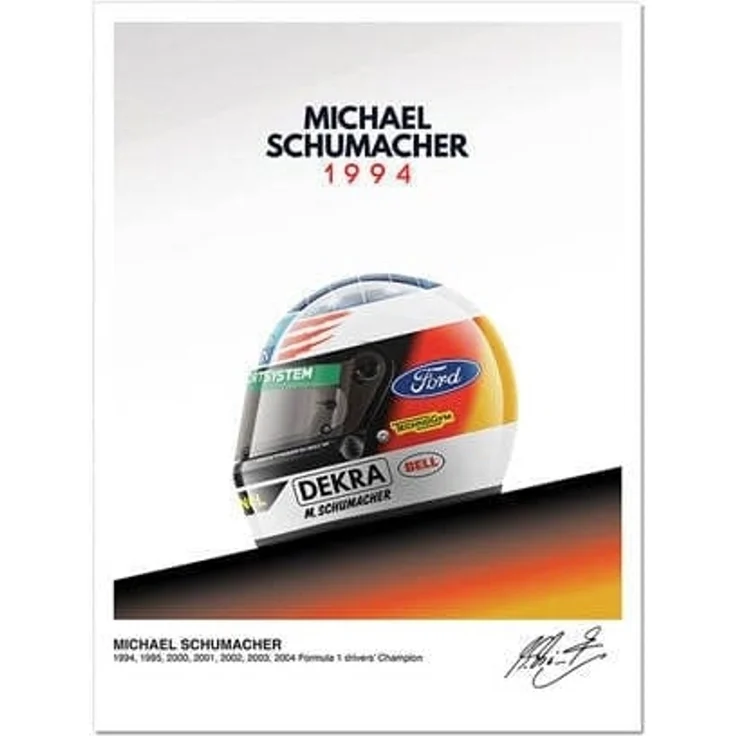 Poster Formel 1 Helme Rennfahrer Gewinner · Deko Print ohne Rahmen - D / 30x40 cm – Bild 7