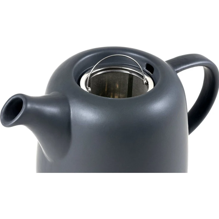 Hanseküche Teekanne Teekanne (1L), 1.3 l, (Teekanne, 1-St, inkl. Edelstahlsieb), Hochwertiges Material, Edelstahlsieb, Ergonomischer Griff – Bild 3