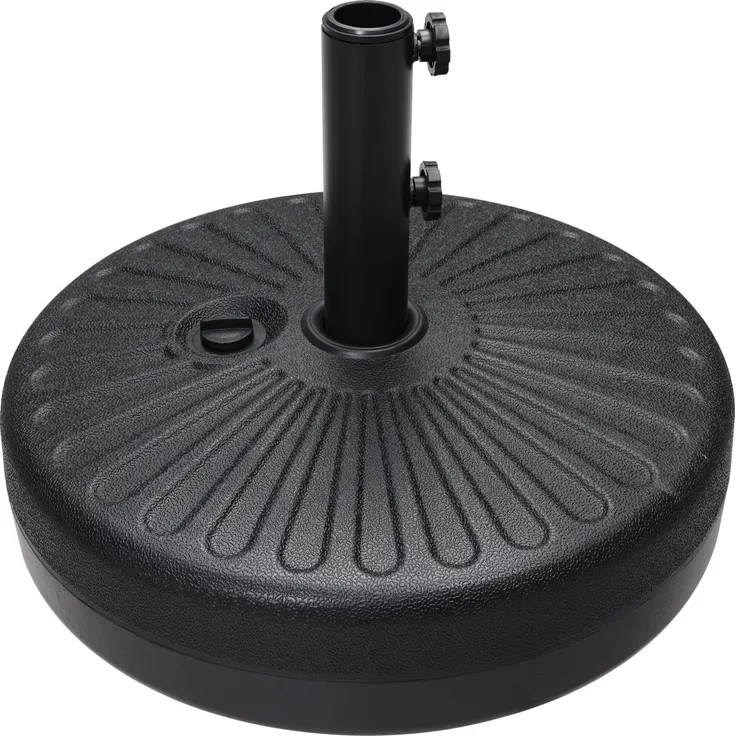 ABCCANOPY 22 kg Schirmständer, wassergefüllt, für Markt, Terrasse, Outdoor, robuster Schirmhalter (schwarz)