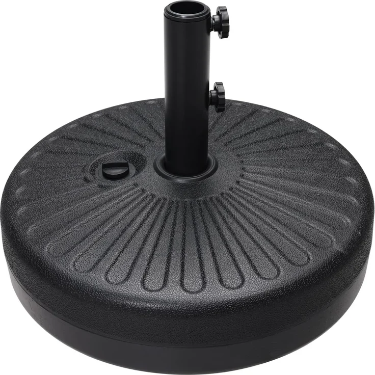ABCCANOPY 22 kg Schirmständer, wassergefüllt, für Markt, Terrasse, Outdoor, robuster Schirmhalter (schwarz)