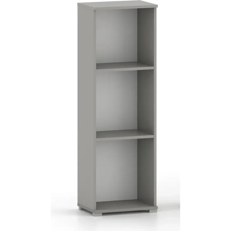 Sleepyshop24 Halbhohes Nischenregal "Pola" 110x30x32 cm Grau | Offenes Beistellregal | Schmales Holzregal für Büro, Bad & Flur, Grau – Bild 2