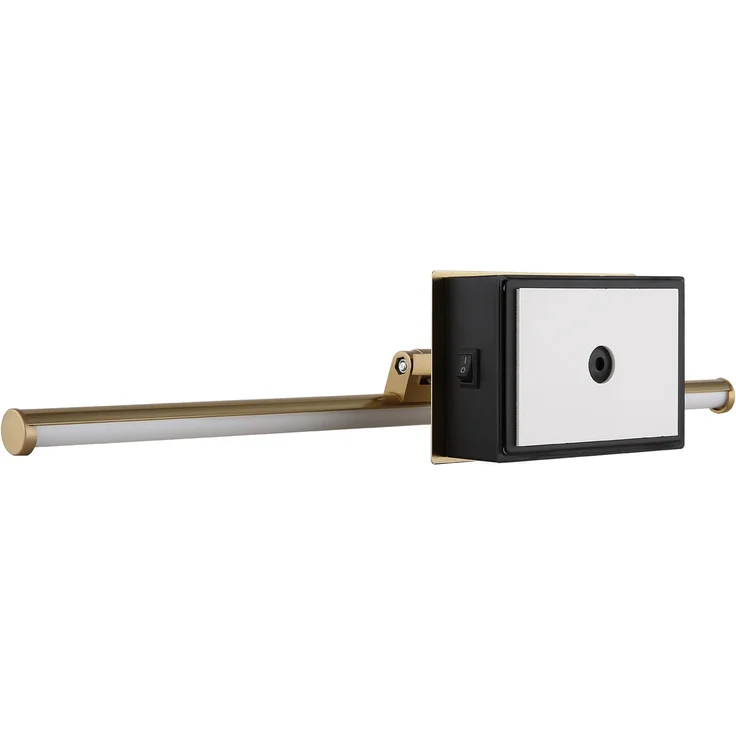 Akku Bilderlampe Messing kabellos zum Kleben, Breite 40cm – Bild 9