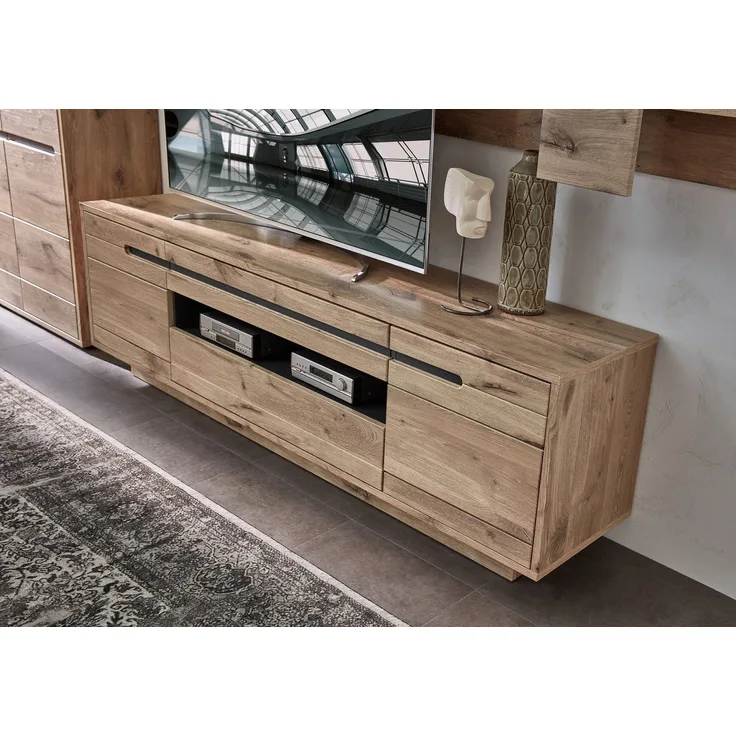 Lowboard BELLANO Viking Oak Nature mit Graphit
