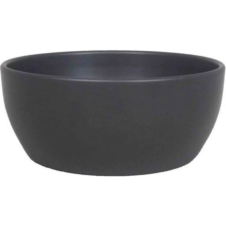 INNA-Glas Pflanzschale Keramik Pflanzenschale, Ø18,5cm, 8,5cm, anthrazit, matt – Bild 1