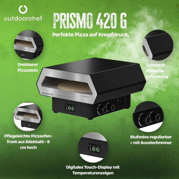 Outdoorchef Gas Pizzaofen Prismo 420 G inkl. Powerbank – Bild 3