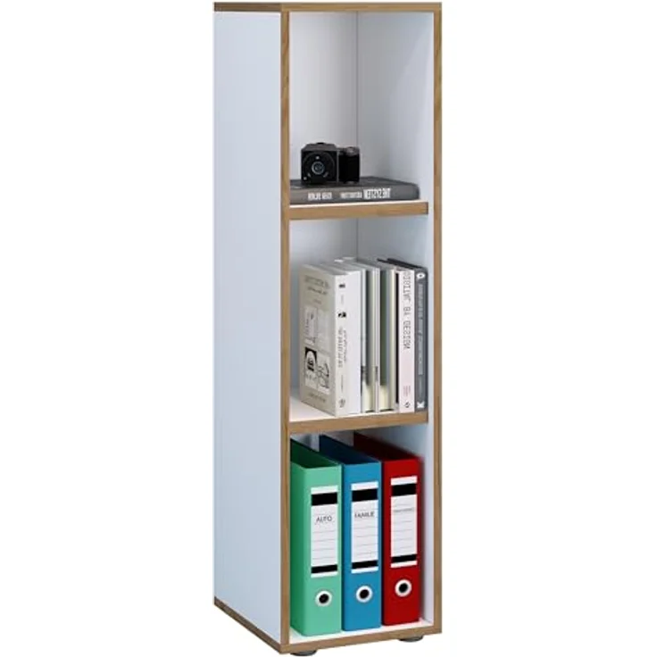 VCM Büroregal & Bücherregal Salia 920712 Weiß H. 110 x B. 30 x T. 32 cm – Bild 2
