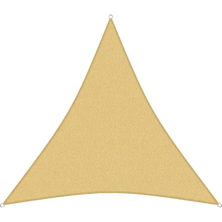 sunprotect 12015 Professional Sonnensegel, 3 x 3 x 3 m, Dreieck, wind- & wasserdurchlässig, beige