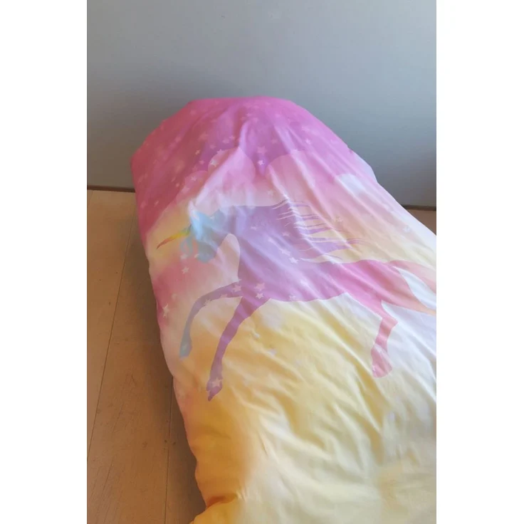 Einhorn Regenbogen Bettwäsche Set 2 tlg 135 x 200 cm 100% Baumwolle – Bild 3
