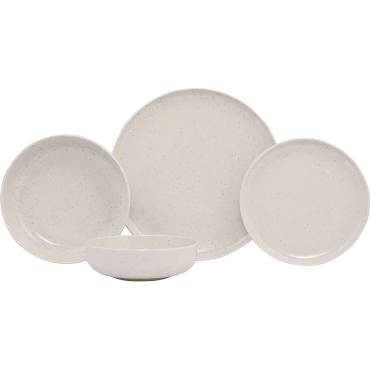 Hermia Concept 'MOD16YS720161' Tafelservice (16-teilig), Creme, 27 x 27 x 2,5 cm – Bild 4